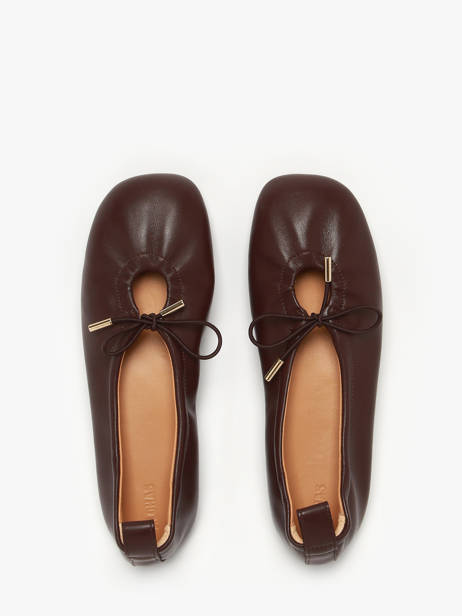 Ballerinas Uit Leder Alohas Bruin women 10030302 ander zicht 3